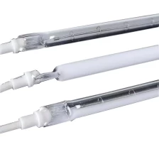 China Quartz Medium Wave Tungsten IR infrared halogen oven bulb white reflector heating lamp manufacturer