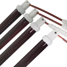 China thermofoil 110v ruby cover customize halogen carbon heating infrared paint curing heat lamps manufacturer