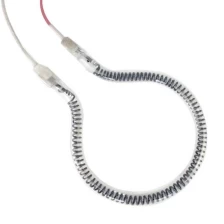 China quartz carbon fiber circular 500 watts carbon fiber gold halogen infrared heating ray lamp manufacturer