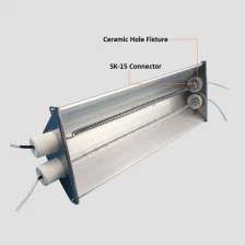 China Infrared Beam Aluminum Reflector Lamp Shade Heater lamps Holder Reflector manufacturer