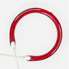 China U shape 100 temperature round infrared carbon outdoor IR heating lamp for pet preform manufacturer