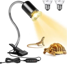 China Wholesales 25W/30W/50W UVA Led Reptile Grow Lights With Fixture UVB Light Therapy manufacturer