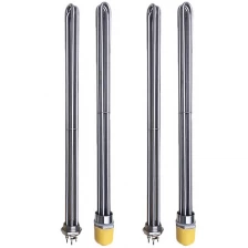China DN40 DN50 Industrial Water Flange Copper Heating Pipe Element Tubular Stainless Steel Electric Heaters manufacturer