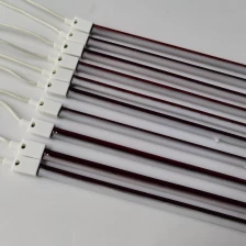 China 220V 2000W Half White Reflector Red Heat Quartz Glass Infrared Paint Curing Lamps Quartz Infrared Lamp Ruby manufacturer