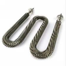 China Customized Straight W-Shaped Catalytic Furnace Electric Heater Air Heat Dissipation Fin Dry Burning Heating Tube manufacturer