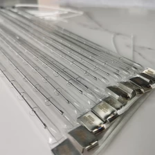 China 220v-250v 1600W IR Lamps Tube Transparent Printing Machine Heating Lamp Short Wave Infrared Lamp manufacturer