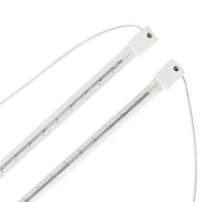 China 3000w 400V SK15 Half White Blowing Bottle Machine Heating Tube Infrared Halogen Heater Tungsten Wire Quartz Heat Lamp manufacturer