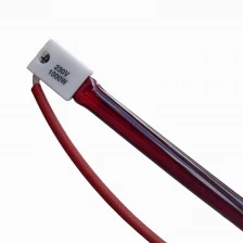 China 220V 1500W Quartz Infrared Heat Lamp Paint Drying Ruby Slim Infrared Halogen Heating Lamps manufacturer