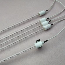 China 1000W PET Paint Baking Lamp Short Wave Infrared Emitter Clear Infrared Halogen Lamp manufacturer