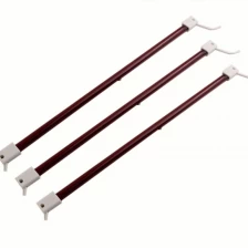 China 1300W Circle Halogen Infrared Heating Lamp Ruby Coated Tube Halogen Infrared Heater Lamp for Paint Curing manufacturer