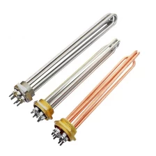 China DN40 Industrial Flange Pipe Electric Heating Rod Stainless Steel Solar Water Heater Tube Tubular Heater manufacturer