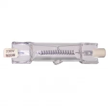 China Red Head Light Bulb Tungsten Filament Photography Camera Solf Light Halogen Film And Television Lamp Tube manufacturer