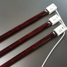 China Car Paint Room Baking Lamp Infrared Heating Tube Short Wave Halogen Ruby Drying Lamps Electric Heater Tubes manufacturer