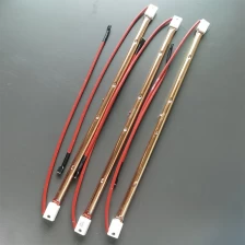 China 1000w 355mm 235v Full Gold Quartz Infrared Curing Lamp Halogen Heat Lamps manufacturer