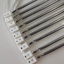 China 1000W 585mm 220V Halogen Infrared Paint Drying Lamp Carbon Fiber Insulated Heater Wires manufacturer