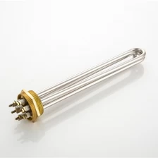 China 220V 6KW Stainless Steel Industrial Water Immersion Heater Tubular Heater Electric Flanged Immersion Heaters Element manufacturer