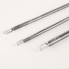 China 1000W 600mm 220V Transparent Quartz Tube Carbon Fiber Heater Lamp for Infrared Heater manufacturer