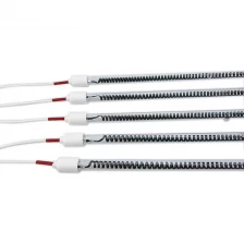 China 1000W 650mm 220V Heating Element Tube Carbon Fiber Heater Lamp Quartz Glass Far Infrared manufacturer