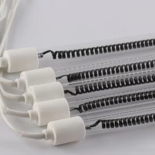 China 900W D130mm 220V Factory Supply Carbon Fiber Infrared Heating Lamp Customized IR lamp  for Infrared Sauna House Room Cabinet manufacturer