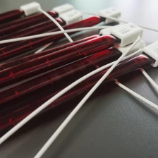 China Infrared Halogen Heat Lamp Tube Ruby Quartz Infra Red 1500W Infrared Heater Lamp manufacturer