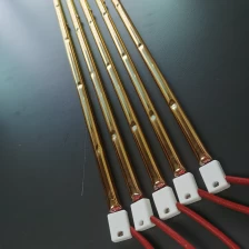 China IR Emitters Golden Coated Tube Infrared Heating Elements Heat Drying Lamp Halogen Infrared Heating Lamps manufacturer