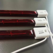 China Ruby Fused Quartz Tubes Infrared Heat Lamp 450mm 1200w Quartz Infrared Heating Element manufacturer