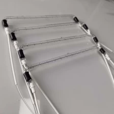 China 1000W 230V Clear Curve Lamp IR Quartz Heat Lamp for Infrared Heating Tube Drying Equipment manufacturer