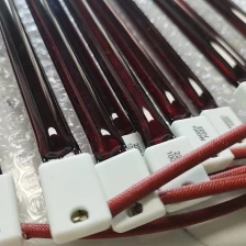 China PET Infrared Heater Bulb Quartz IR Heat Lamp for Blowing Machine Ruby Infrared Halogen Heater Lamp manufacturer