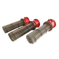 China Stainless Steel Flange Heating Tube Electric Heater Water Tank Oil Drum Heating Tubes Immersion Oil Heater manufacturer