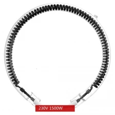 China 230v 1500w Customized Carbon Fiber Quartz Infrared Heating Tube for Air Fryer Heater Drying manufacturer