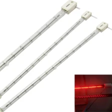 China 1000w Quartz Heating Tube IR Heating Lamp Dryer Paint Curing Milk White Quartz Filament Heat Lamp manufacturer