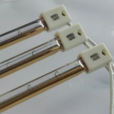 China 220V 1000W 600MM  Single Tube Gold-plated Reflective Layer Infrared Heating Accessory Thermoplastic Infrared Heating Lamp manufacturer