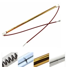 China 220V 1500W Tungsten Filaments Electric Heat Lamp Paint Curing Drying Infrared Tube Heater Lamps manufacturer