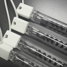 China Electric Quartz Tube Carbon Fiber IR Heat Lamp Medium Wave IR Quartz Glass Heating Lamps manufacturer