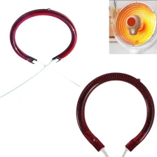 China Carbon Fiber Ruby Halogen Round Type Heating Tube Quartz Shaped Heating Tube Infrared Heating Tube Manufacturer manufacturer