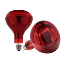 China Reptile Infrared Glass Heat Lamp Bulb 275W Red Emitter for Reptiles & Amphibians Basking Spot Light with IP44 Rating manufacturer