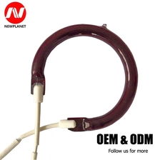 الصين أنبوب تسخين من ألياف الكربون روبي هالوجين من النوع الدائري أنبوب تسخين على شكل كوارتز الشركة المصنعة لأنابيب التدفئة بالأشعة تحت الحمراء الصانع