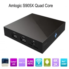 Китай Потоковое мультимедиа 1080P Amlogic S905X Android TV Box производителя