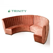 Trung Quốc Câu lạc bộ nhà hàng tùy chỉnh Hình dạng nửa tròn Ghế sofa nhà chế tạo