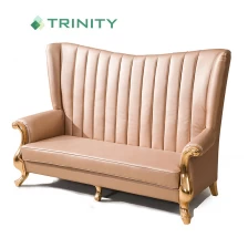 China Bespoke Hotel Furniture American Upholstered Carved Channel Sofa manufacturer