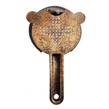 porcelana Kit de barman de calidad superior, colador de barra de acero inoxidable con forma de cabeza de ciervo y diseño grabado fabricante