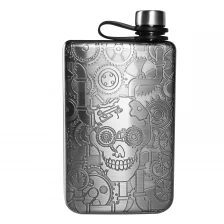 China China stainless steel steampunk style hip flask manufacturer manufacturer