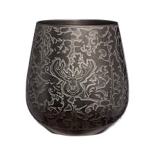 porcelana Herramientas de cóctel de grabado, vaso de vino de acero inoxidable con forma de huevo fabricante