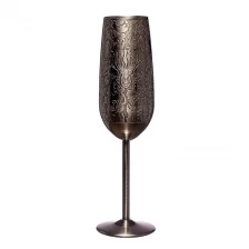 China Food Grade Stainless Steel Wine Glass 200ml Unbreakable Champagne Flutes For Wedding manufacturer