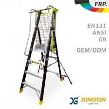 China XG-152FD -professional-fiberglass-platform-step-ladder-with-safety-gate-ANSI manufacturer