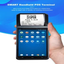 Китай Портативный сенсорный экран Android POS Терминал с термоэтикеткой и чековым принтером производителя