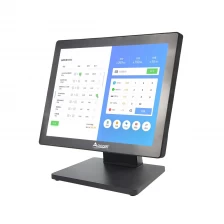 China POS-1513 Metal housing Aluminum alloy base Windows 10 all in one Industrail pos system dual screen manufacturer