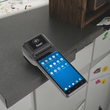 China Android 14 POS Terminal mit integriertem Hochgeschwindigkeits-58-mm-Thermo-Beleg- und Etikettendrucker Hersteller