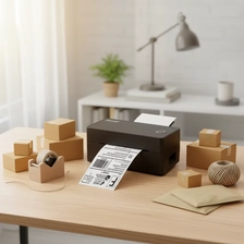 Chine Imprimante d'étiquettes thermique directe de 4 pouces, imprimante portable intelligente à détection automatique avec interface USB/Bluetooth/Wi-Fi fabricant