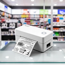 China (OCBP-406DT) 4*6 Inch Self Adhesive Label Sticker USB&Bluetooth Thermal Label Printer for Barcode Printing manufacturer